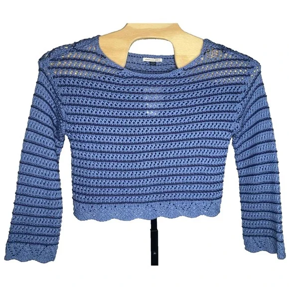 American Eagle women's ballet neck open Knit Oversized Sweater size small Chunky